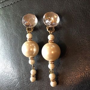 CN Dangle Clip Earrings